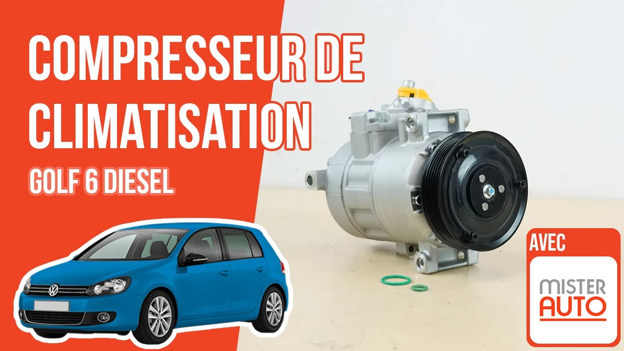 Changer le compresseur de climatisation Golf 6 1.6 TDI ❄️ 