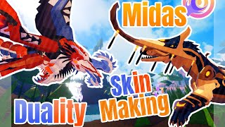 Duality and Midas | Skin Making | Part One | Creatures of Sonaria | Roblox