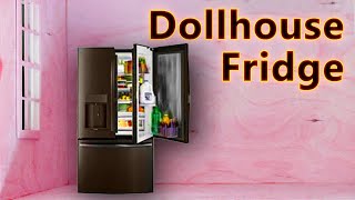 How to Make Micro Fridge - DIY Miniature Fridge ( Dollhouse ) - Miniature Refrigerator Tutorial ||