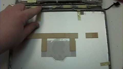 Powerbook 12" Repair - LCD Display Screen Removal