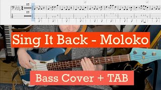 Video thumbnail of "Sing It Back - Moloko (Bass cover + TAB)"