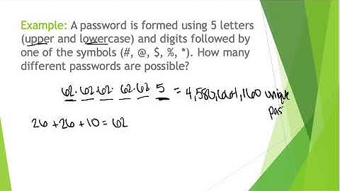 Probability - Fundamental Counting Principle   Part 2