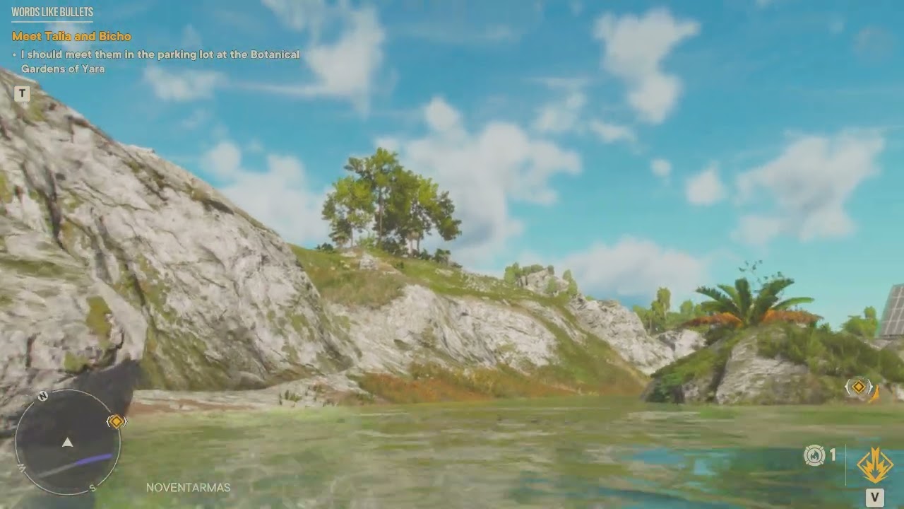 FARCRY6GUERRILLA_WORDS LIKE BULLETS OP./MEET TALIA & BICHO AT THE BOTANICAL GARDENS OF YARA_ON WAY