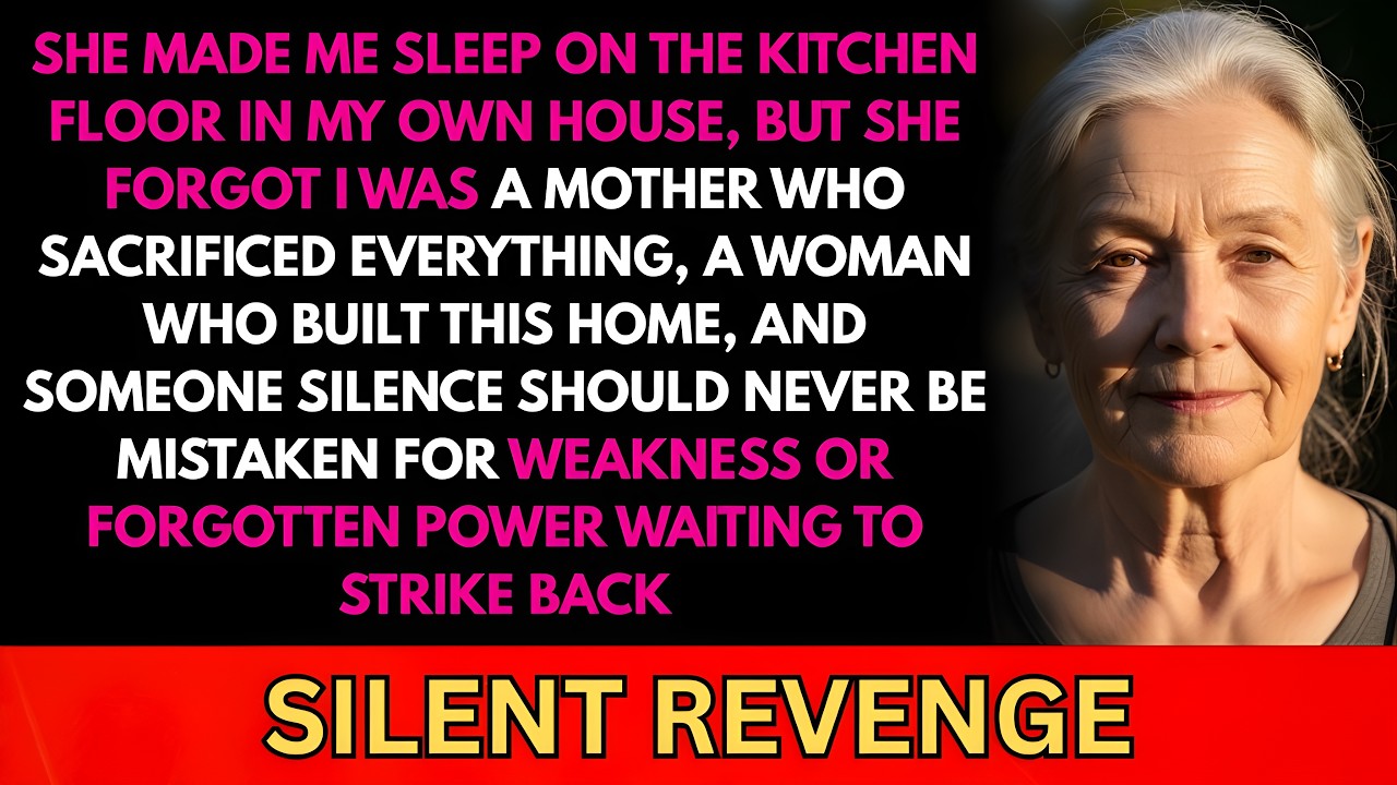 “YOU’LL SLEEP IN THE KITCHEN,” SHE SAID — MY SILENT SON NEVER EXPECTED MY NEXT MOVE