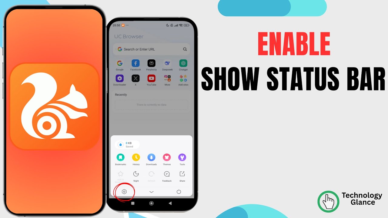 How To Enable Show Status Bar On UC Browser? |Technologyglance