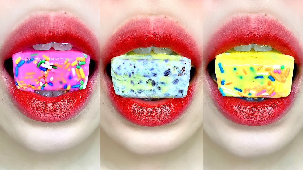 asmr ICE CHIASEED SPRINKLE eating sounds YouTube