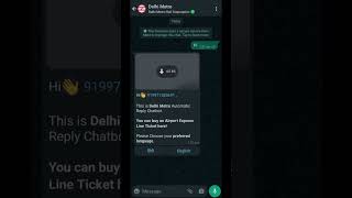 Buy Delhi Metro Token on WhatsApp screenshot 5