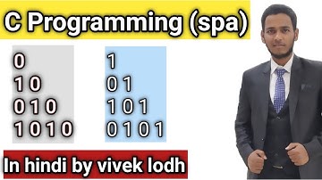 2.14 binary right angle triangle pattern in c programming in hindi spa