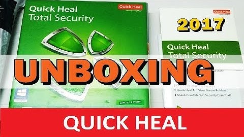 Quick Heal Total Security 2PC / 3 Year CD Unboxing 2017