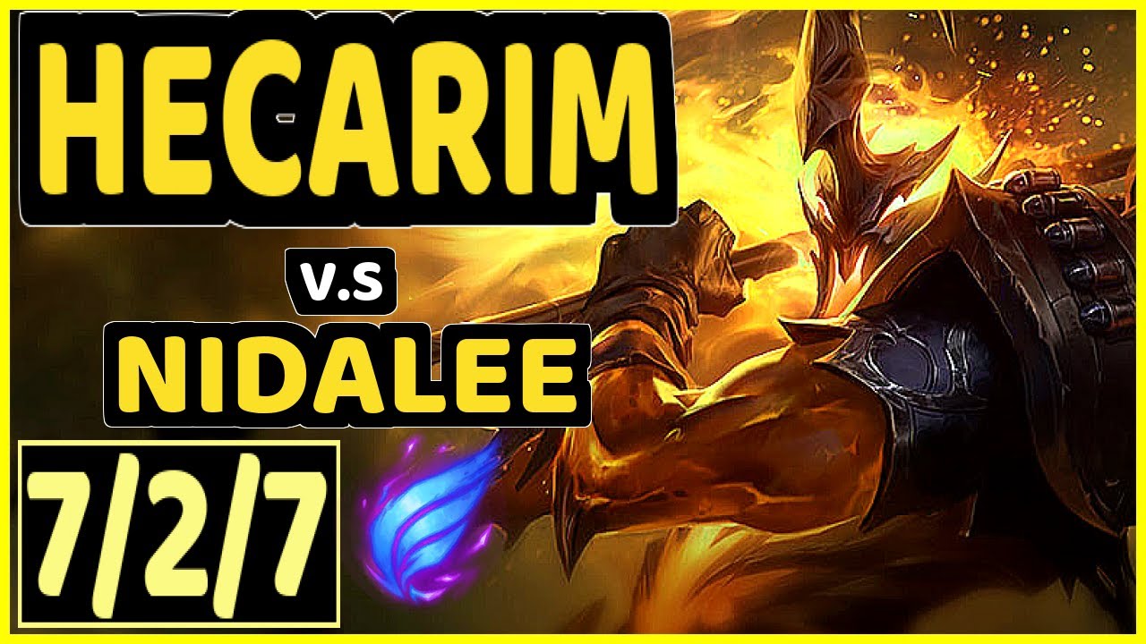 WARDEN (HECARIM) vs NIDALEE - 7/2/7 KDA JUNGLE GAMEPLAY - EUW Ranked GRANDMASTER