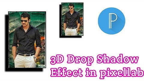 Shadow behind the image | Drop shadow 3D effect Pixellab tutorial Telugu | pixellab tutorial