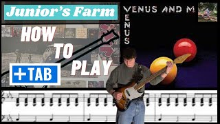 Paul McCartney &amp; Wings- Junior’s Farm (Bass cover with Play along Tab)