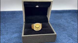 1 GRAM GOLD FORMING EAGLE RING FOR MEN DESIGN A-407