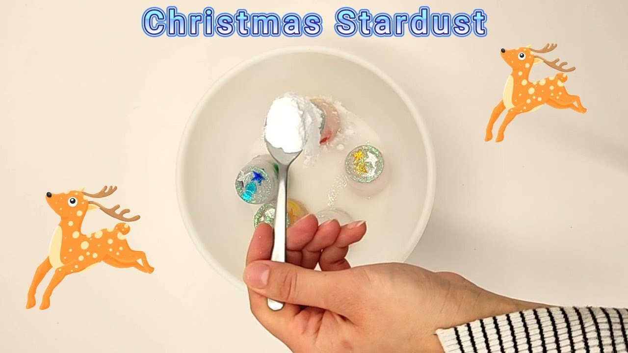 Melting Glitter Ice Cubes! Christmas Vinegar & Baking Soda Experiment