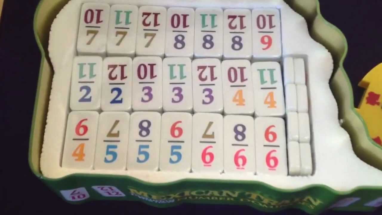 Puremco Double 12 Dominoes Big EasyToRead Numbers for Mexican Train