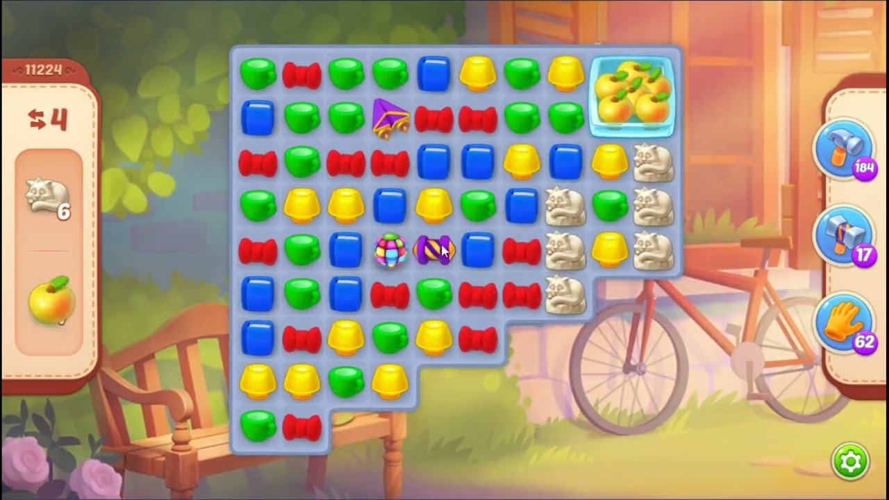 Homescapes Level 11224 - NO BOOSTERS 🏠 | SKILLGAMING ✔️