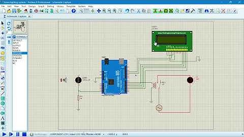 Proteus Simulation Arduino LDR Lamp Automation with LCD