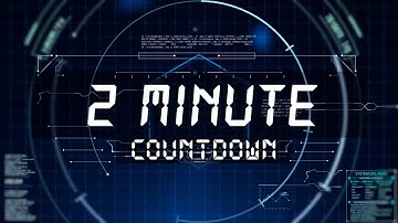 2 Minute Futuristic HUD Countdown Timer