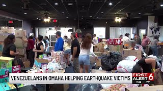 Omaha’s Venezuelan community collects donations for earthquake victims