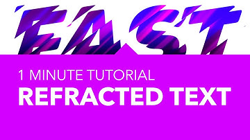 REFRACTED text effect using Affinity Photo