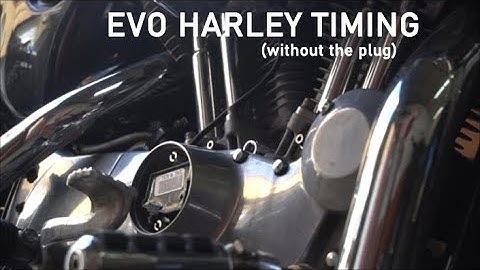 Adjusting Evo Harley Timing(Without the clear plug)