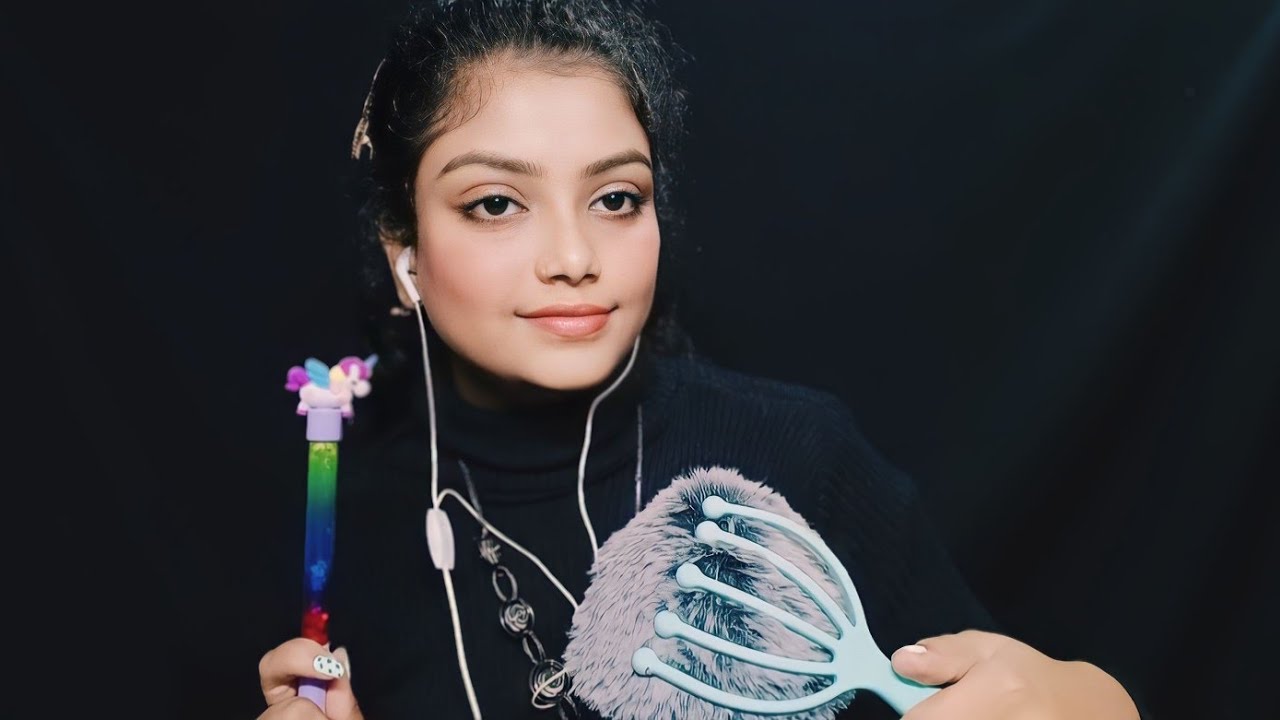 ASMR BRAIN MASSAGE 💗 Fluffy Mic Tingles ( No Talking) - YouTube