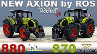 CLAAS AXION 880 & 870 LICENSED by TRELLEBORG & MICHELIN in 1/32 by ROS | LIMITED EDITIONS