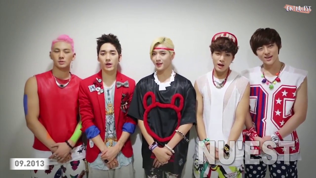 [NU'EST GREETING 2012→2017] 1 2 3 쇼타임 뉴이스트타임! 안녕하세요 Urban Electro Band 뉴이스트입니다! SHOWTIME NU'EST TIME