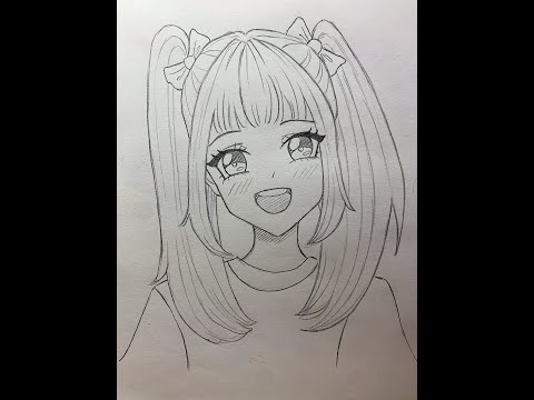 How to Draw cute Anime Girl with ease ! 🐱