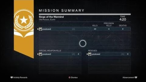 siege of the warmind solo no sparrow wr (4:20)