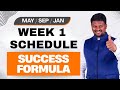 | WEEK - 1 SCHEDULE REVIEW | GROUP 1 | GROUP 2 | BOTH GROUPS | MAY 2026 | CA ANM |