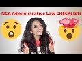 Are you prepared for NCA Administrative Law?