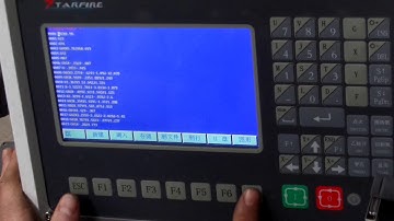 cnc plasma machine test and how to download file in Chinese