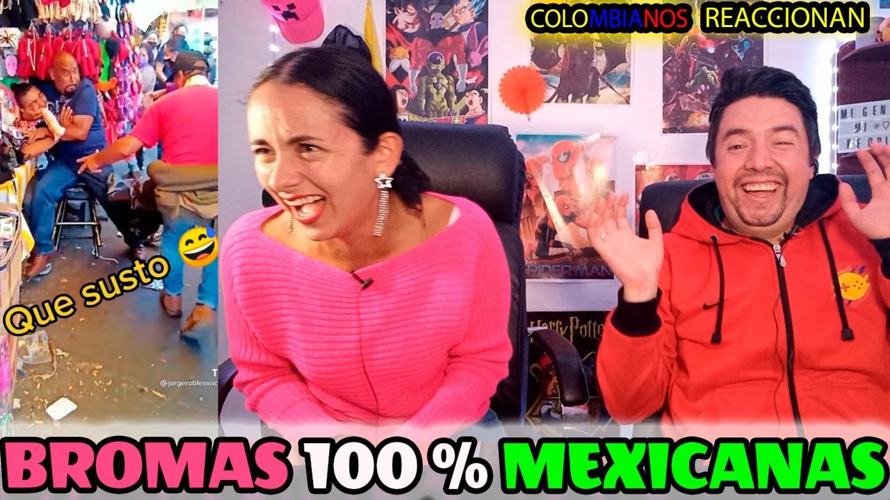 Reacción a SUSTOS y BROMAS 100% MEXICANAS | Son demasiados CRACKS
