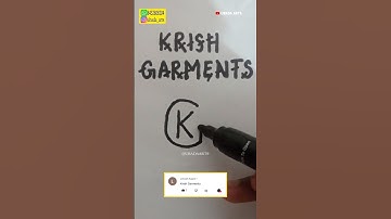 Logo Brand name Krish Garments 💥 Comment your Names 👀 #logo #shorts #short #viral #youtubeshorts