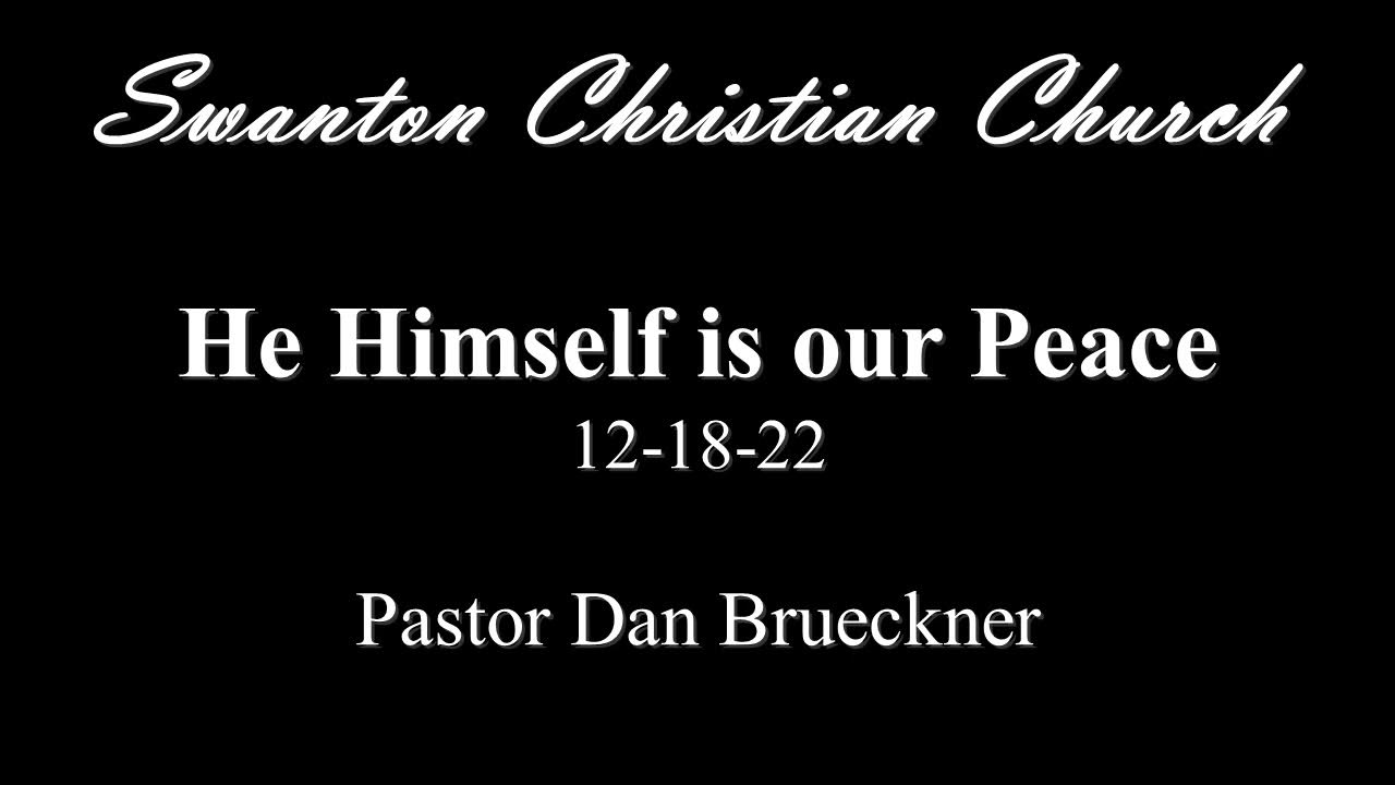 He Himself is Our Peace YouTube