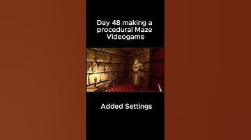 Day 48 making a procedural Maze Videogame.Play It on Itch.io:KurjusGames/TheMaze #gamedevblog#shorts