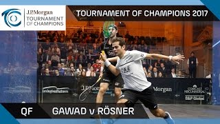 Squash: Gawad v Rösner - Tournament of Champions 2017 QF Highlights