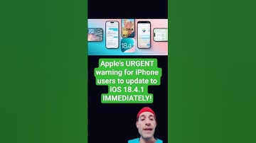 #apple issued an #urgent #warning for #iphone users to #update to #ios 18.4.1 ASAP! #ios18 #security