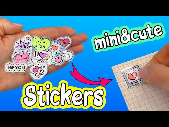 How to Make Your Own Stickers/ DIY paper Sticker notebook/Stickers
