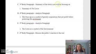 Moving from Thesis to Outline