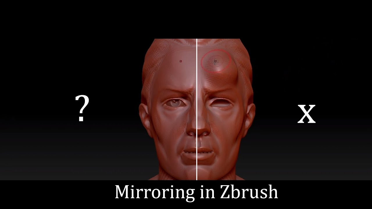 how to mirror an object in zbrush