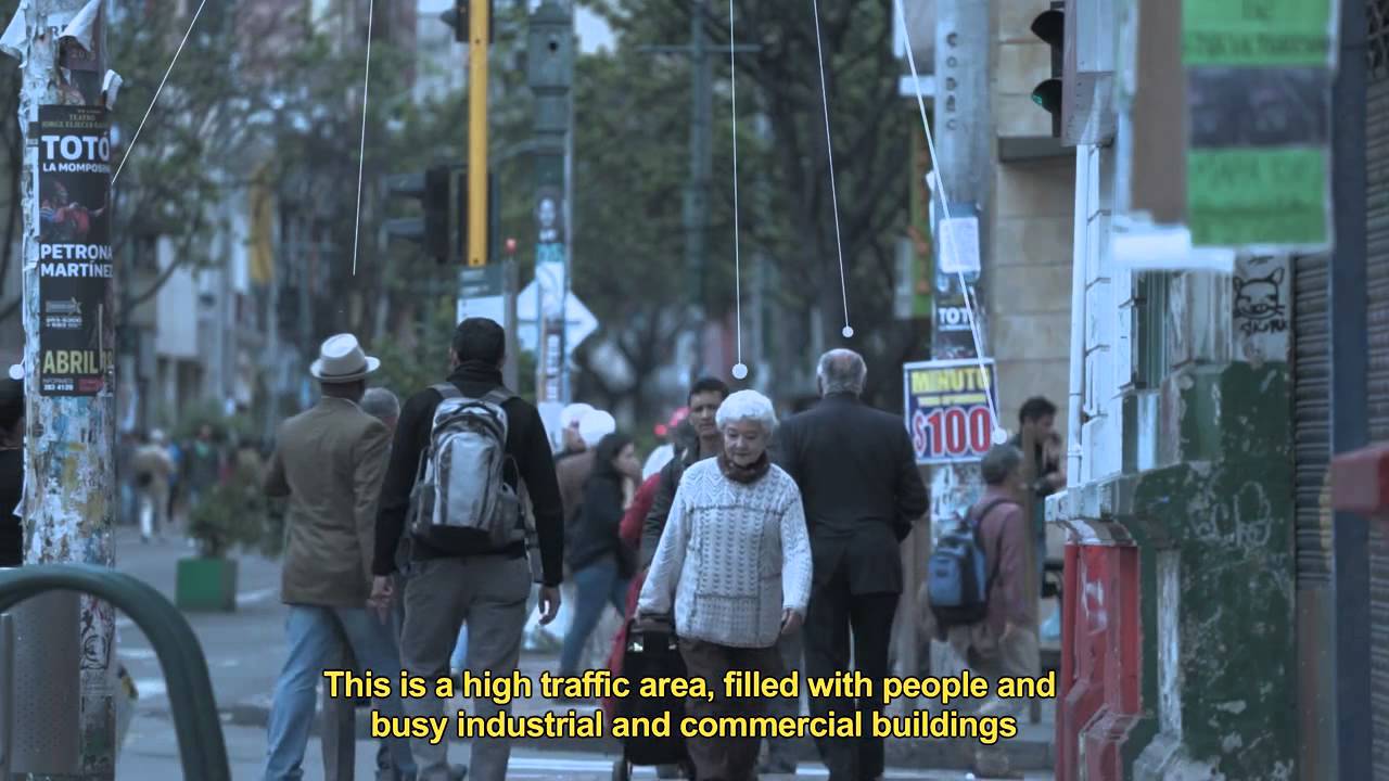 Seguros Bolivar Insurance Lightning Rod Billboard From YouTube