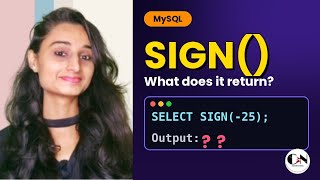 SIGN () Function in MySQL || Numeric function in mysql|| mysql tutorial series