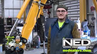 Preston Richardson, Shop Tech In Columbia SC, Fixes Thumb Alignment - Tech Talk by National Equipment Dealers, LLC 113 views 4 months ago 1 minute, 41 seconds