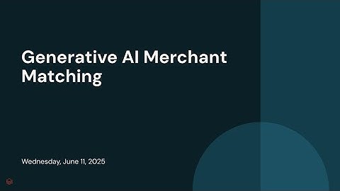 Generative AI Merchant Matching