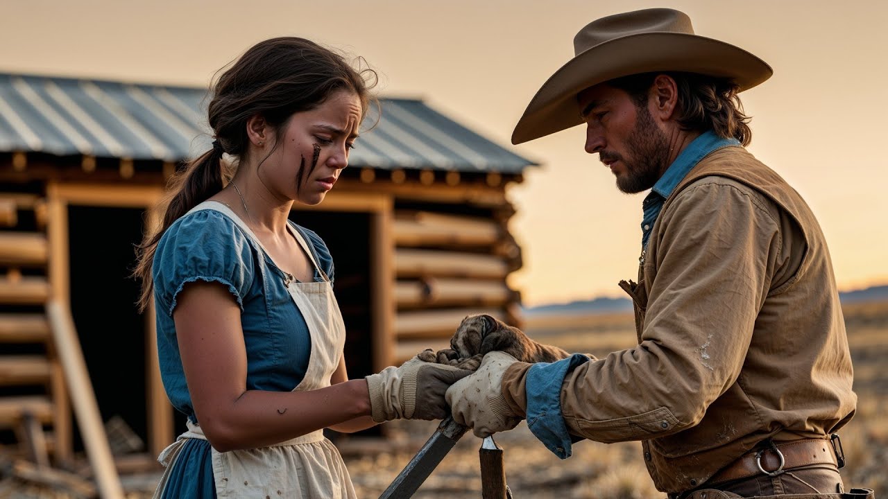 Her Hands Shook With Exhaustion, a Cowboy Took the Tools and Worked Beside Her