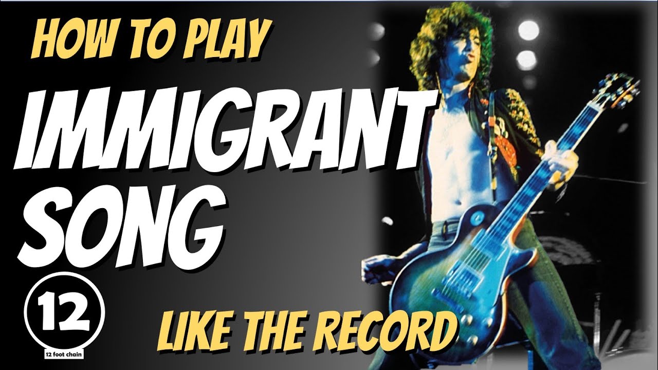 Песня иммигранта - Led Zeppelin | Урок игры на гитаре