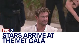 Stars arriving at the Met Gala