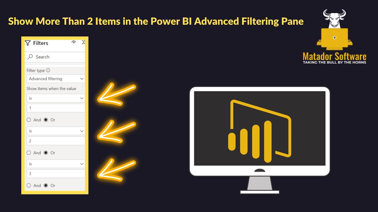 Show More Than Two Items in the Power BI Advanced Filtering Pane | Powerful Workaround - YouTube Show More Than Two Items In The Power Bi Advanced Filtering Pane | Powerful Workaround - Youtube